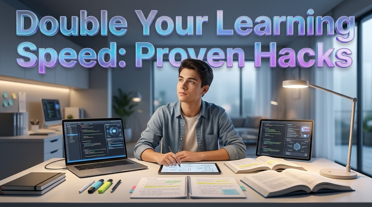 Educational YouTube video thumbnail with expressive facial cutout and compelling headline text